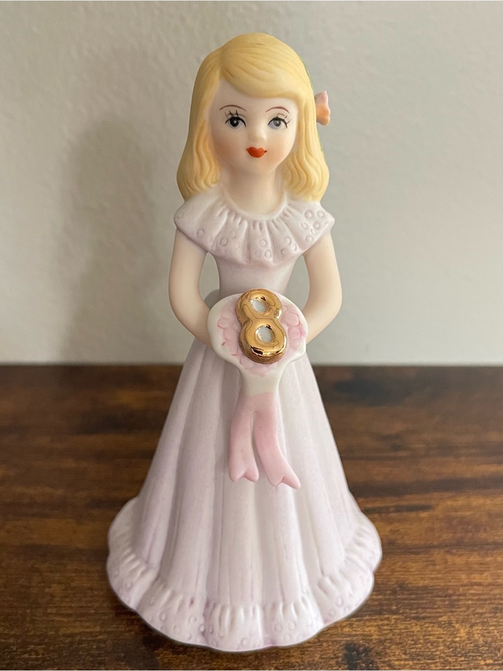 Enesco 1981 Growing Up Birthday Girls Figurine Age 8